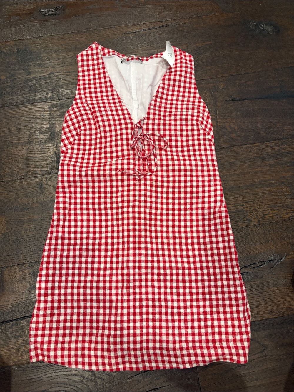 Abercrombie red plaid dress NWT XXSP